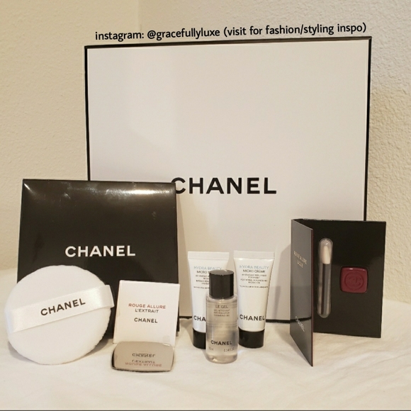 CHANEL Other - CHANEL Cosmetics Signature Box with Deluxe Sample Bundle  *NEW*